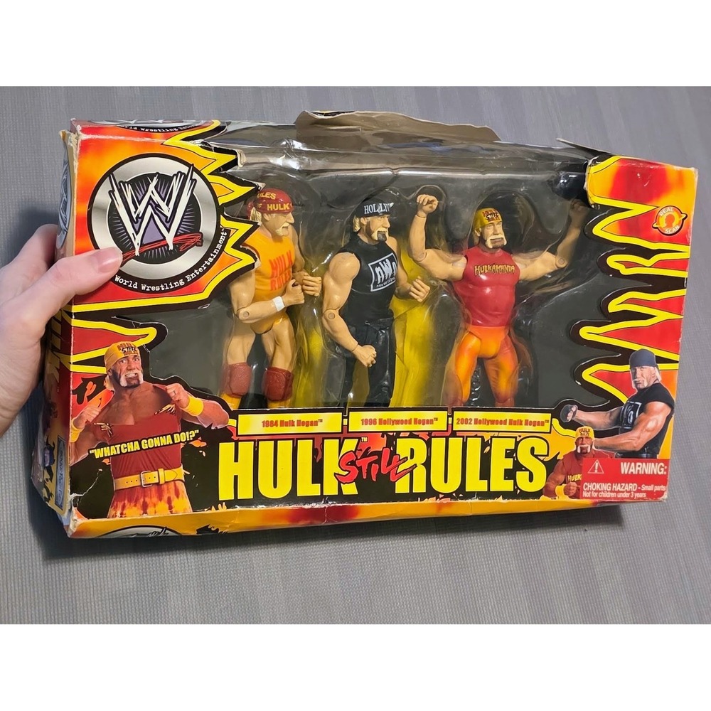 WWE Hulk Still Rules box set Hulk Hogan 3-pack Jakks R-3 Tech Hollywood WWF WCW